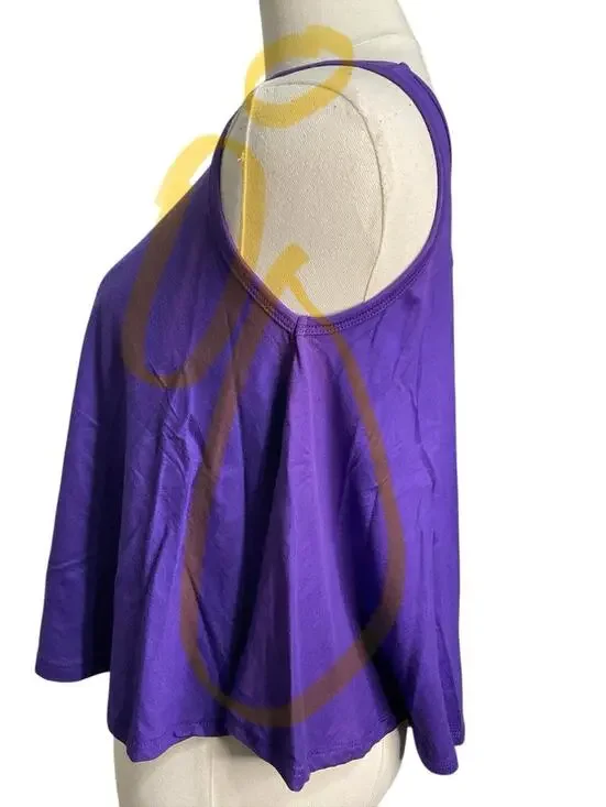 Rhea Purple Harem Pants + Crop Tank Set Boho Festival Bundle NWT + Flawed Top - Picture 8 of 9